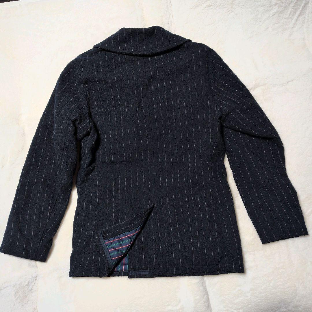 ショット × タケオキクチ ピーコート 740N マルチストライプ