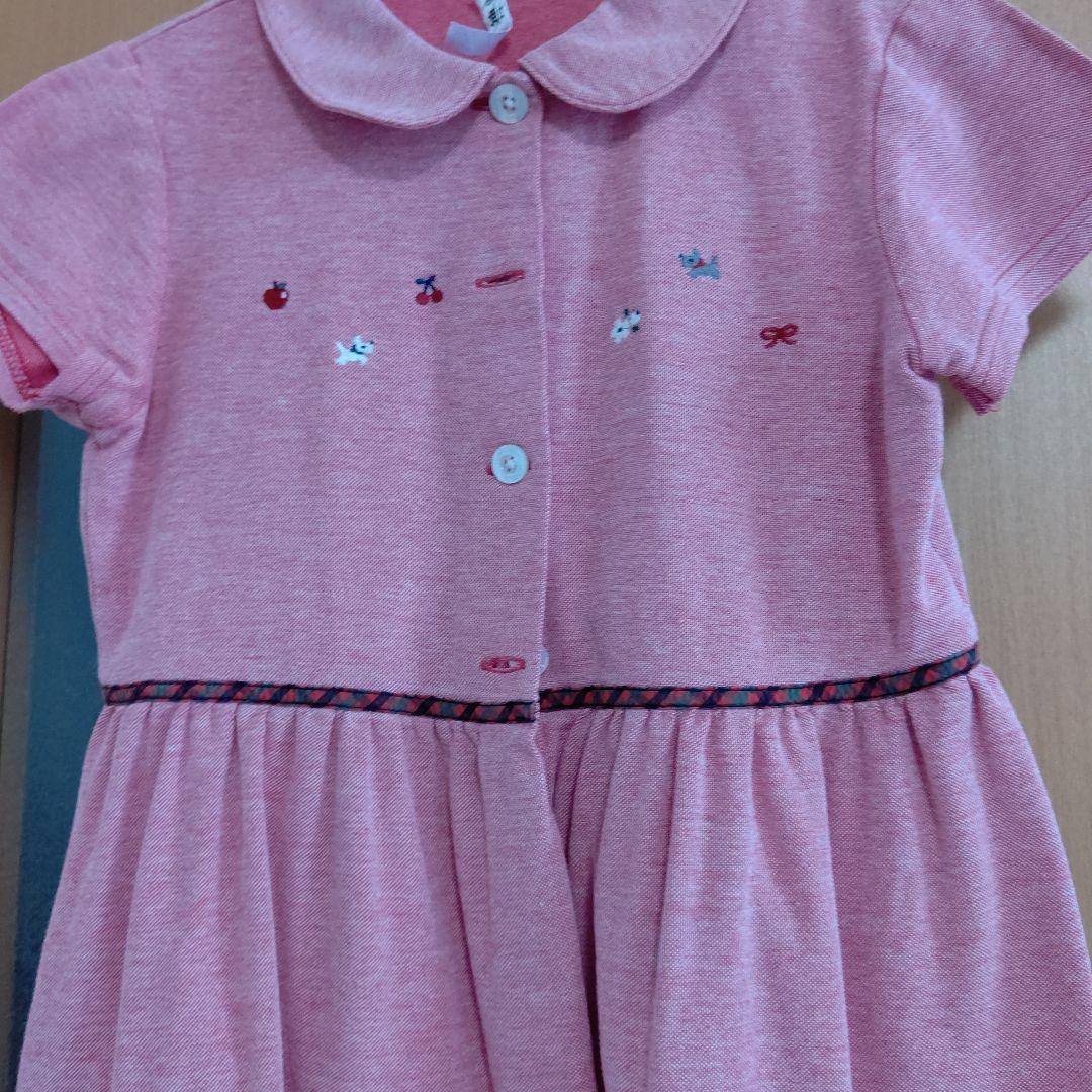 familiar 半袖ワンピース 130サイズ ピンク