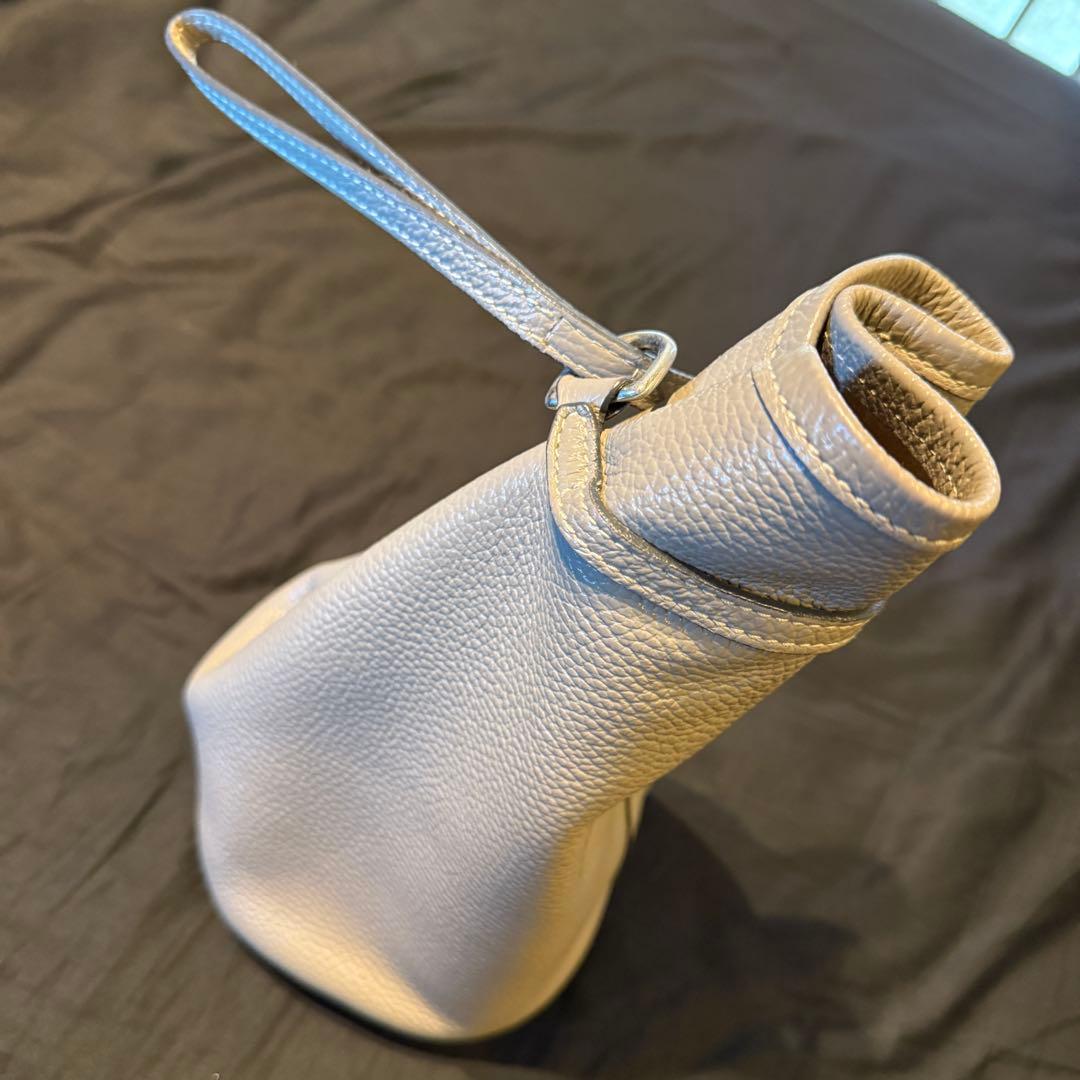 Daniel&Bob BEAMS F 別注 ソリッド レザーポーチ トープ