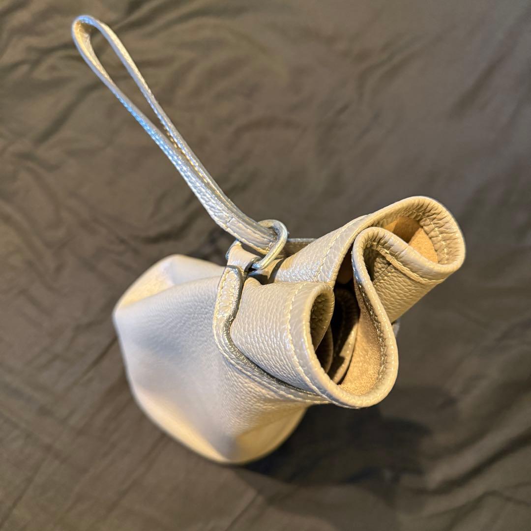 Daniel&Bob BEAMS F 別注 ソリッド レザーポーチ トープ