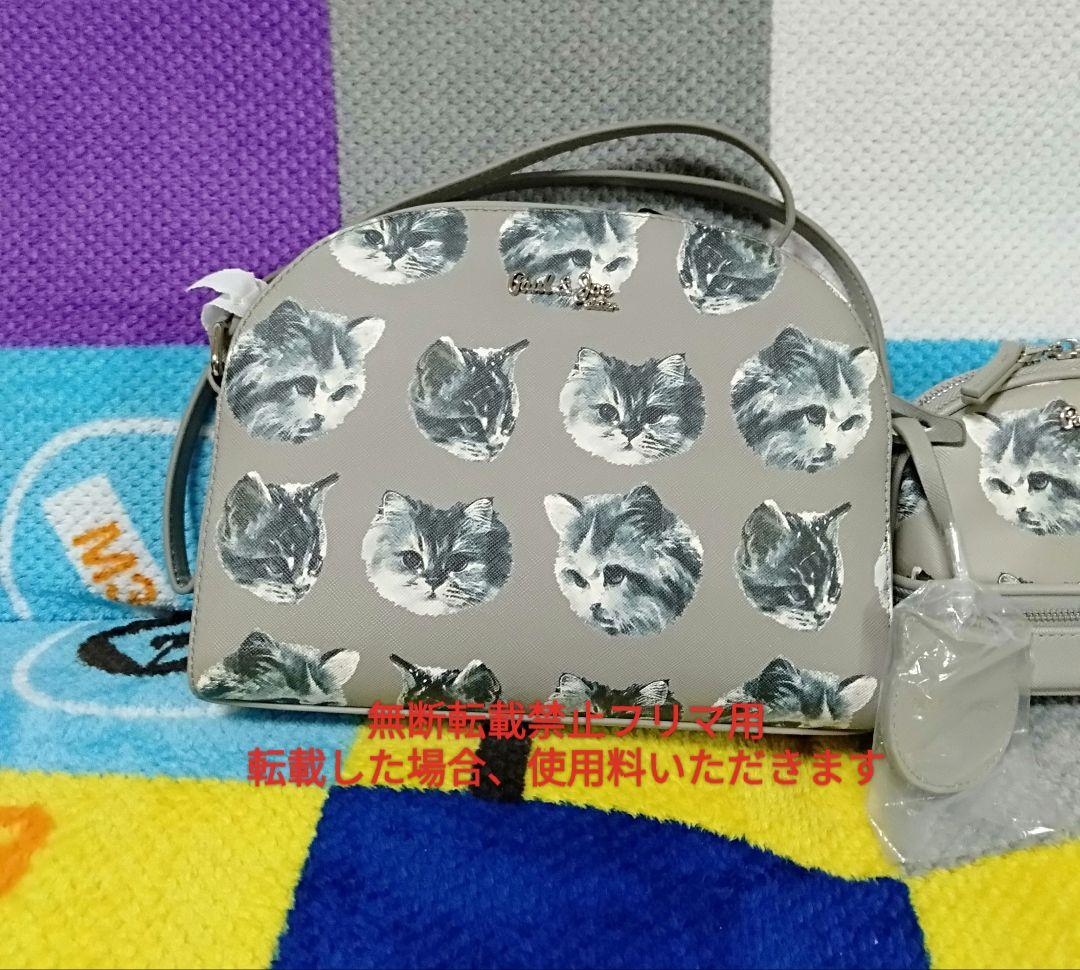 新品 ポール&ジョーシスター ショルダーバッグ 2段ポーチセット 猫柄