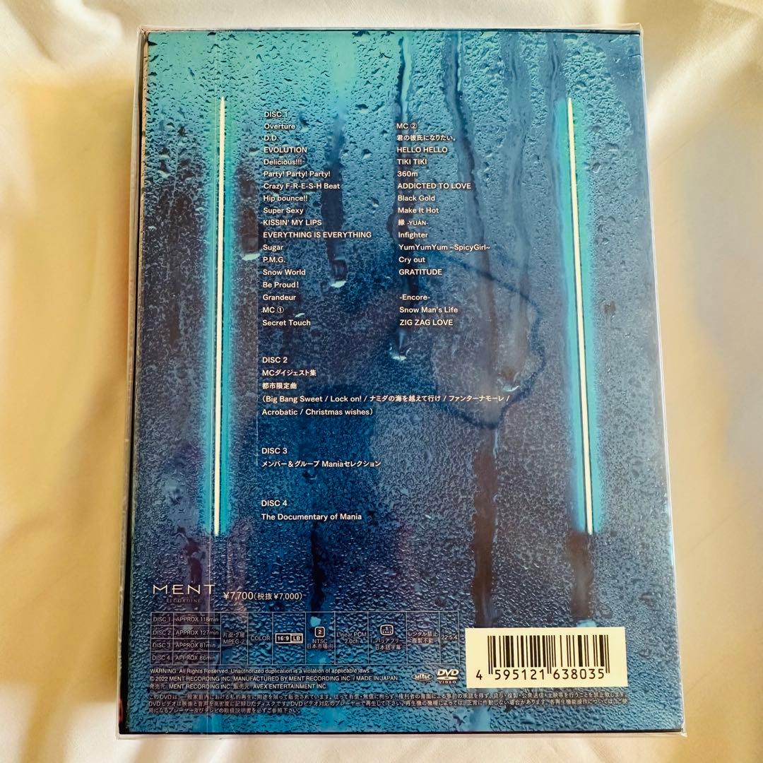  Man LIVE TOUR 2021 Mania【初回盤＋特典】DVD