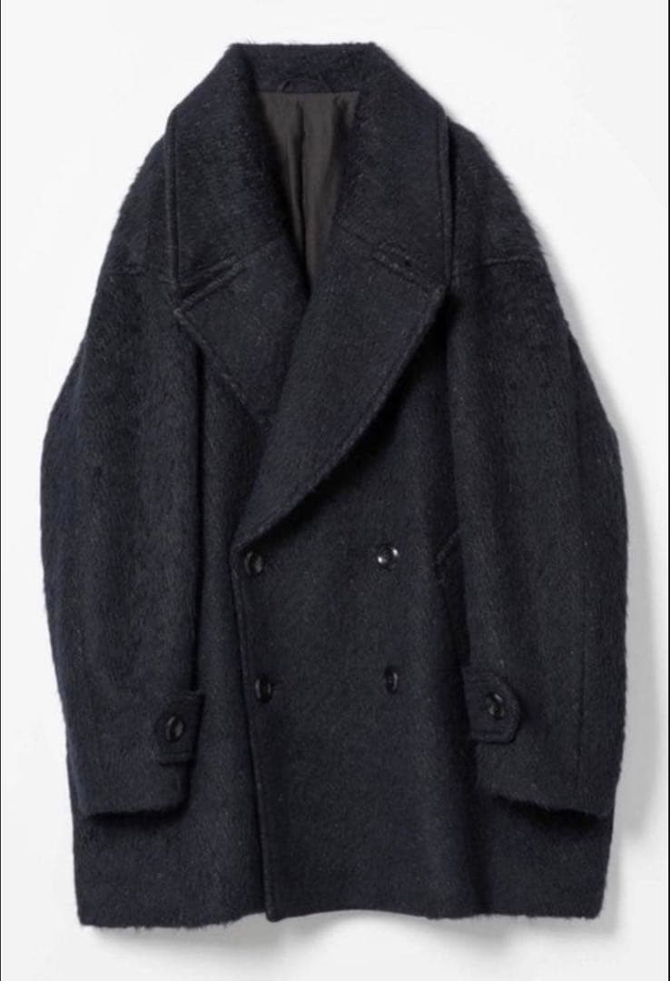 カズユキクマガイアタッチメントAp/W/HeシャギーオーバーPコート1ブラック