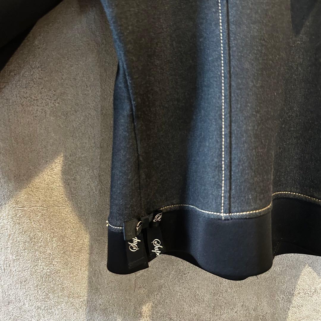 スーパービューティー Gジャン パーカー 黒 40 ビジュー