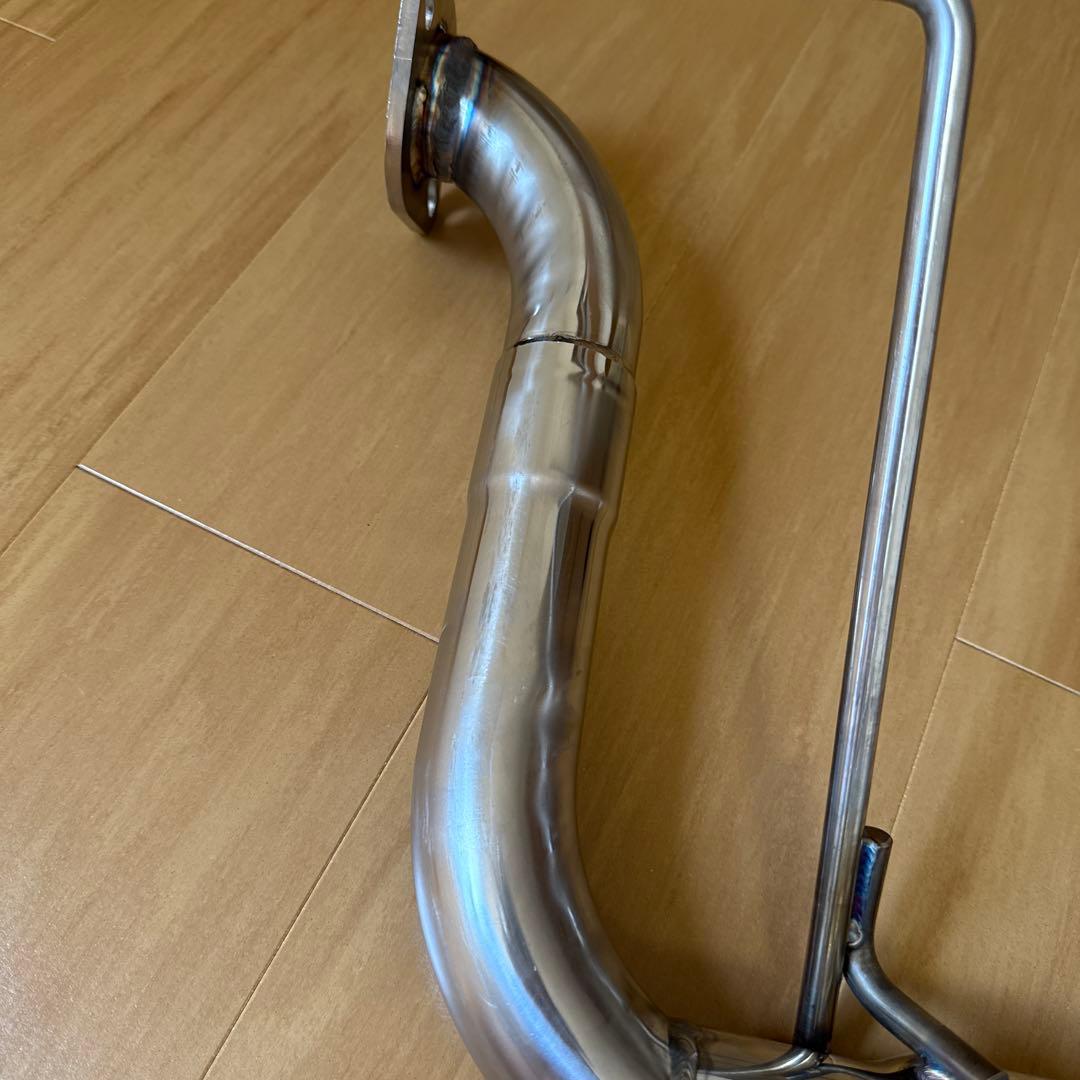 ステンレス製マフラー パイプとテール