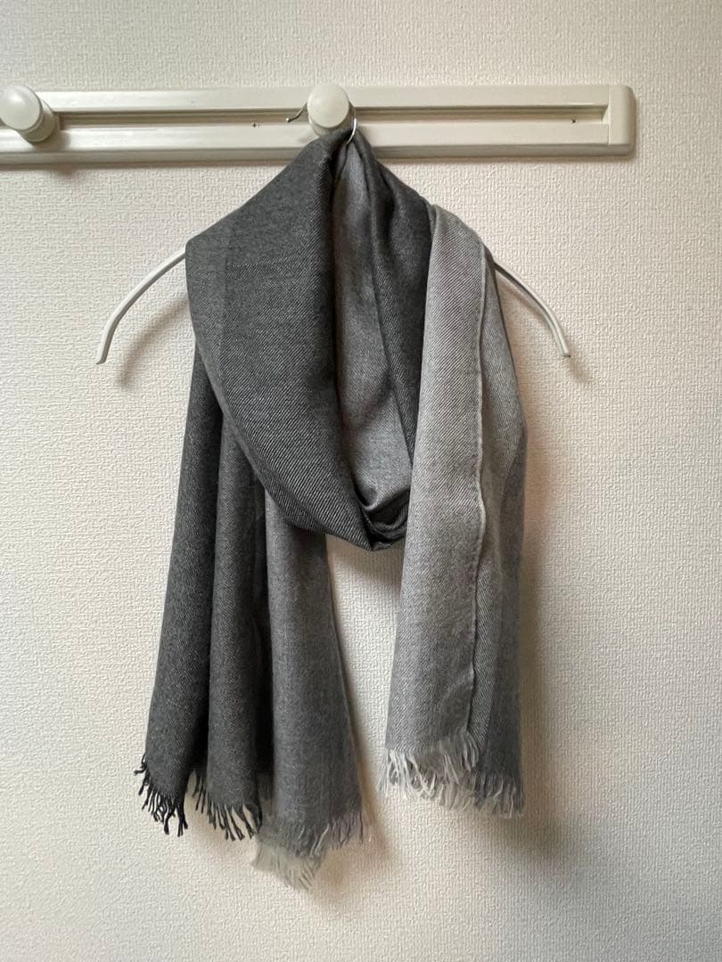 ARIANNA カシミアシルクストール(グレーグラデーション)