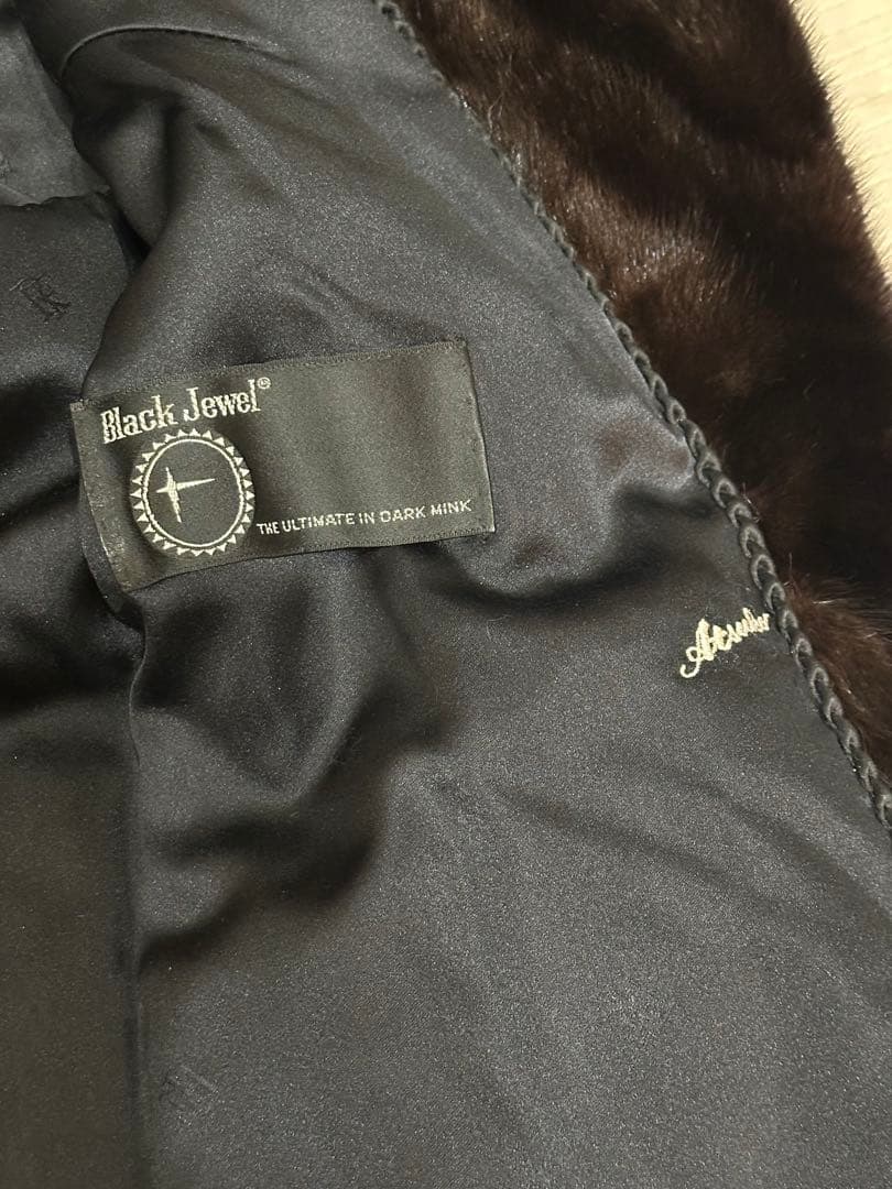 《超美品！》ダークブラウン ミンク　ファーコート ヴィンテージ