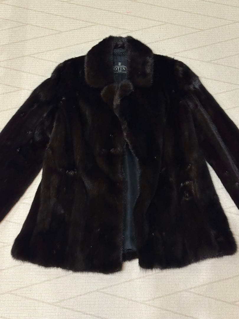 《超美品！》ダークブラウン ミンク　ファーコート ヴィンテージ