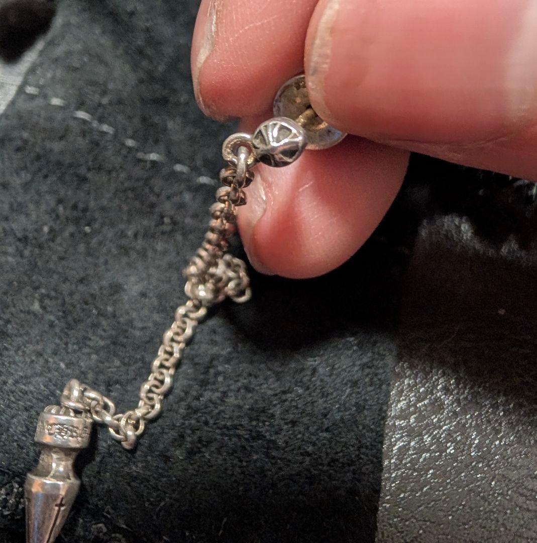 CHROME HEARTS スパイクチェーン ピアス (片耳用)