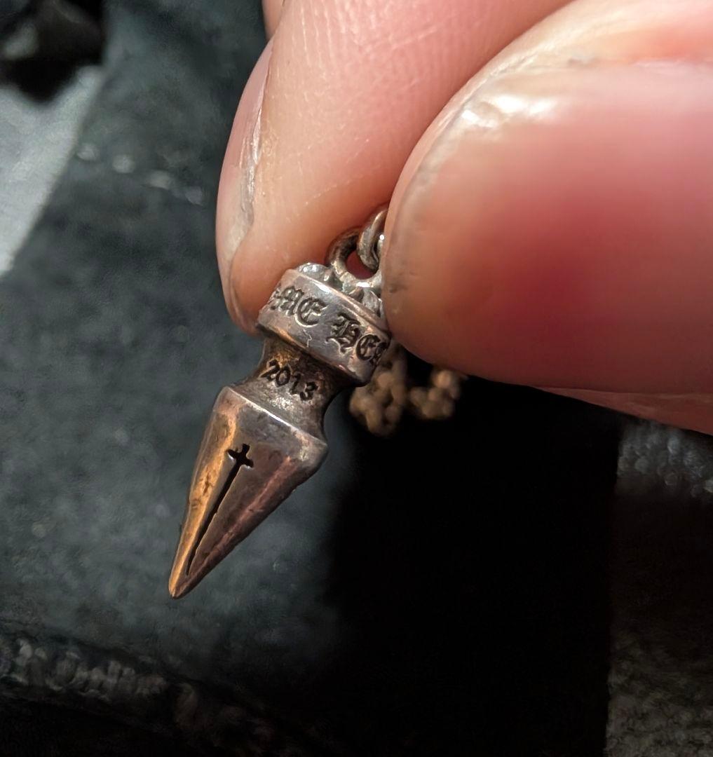 CHROME HEARTS スパイクチェーン ピアス (片耳用)