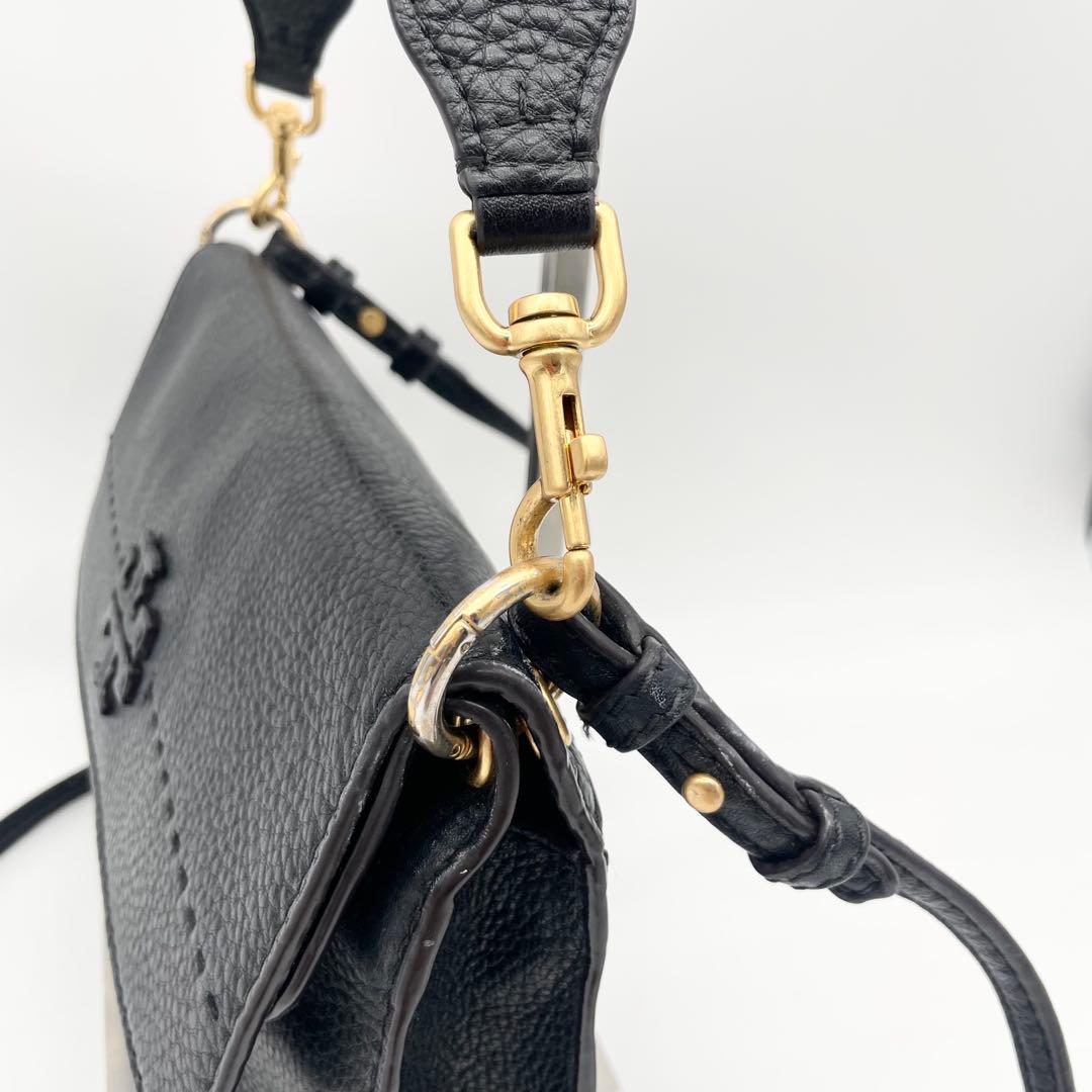 Tory Burch 2wayショルダーバッグ　ハンドバッグ　レザー　フラップ