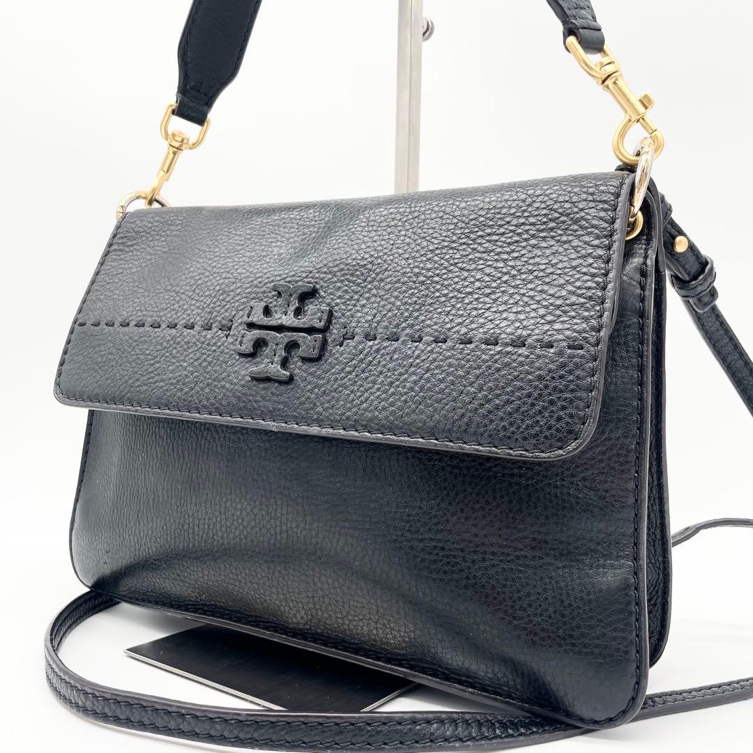 Tory Burch 2wayショルダーバッグ　ハンドバッグ　レザー　フラップ