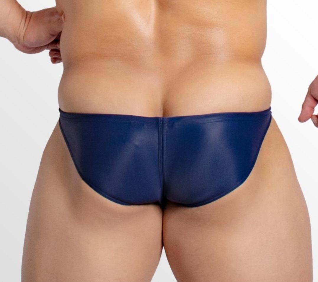 EGDE 競パン UNIGHT スイムウェア　ビキニローライズ ネイビーＬサイズ