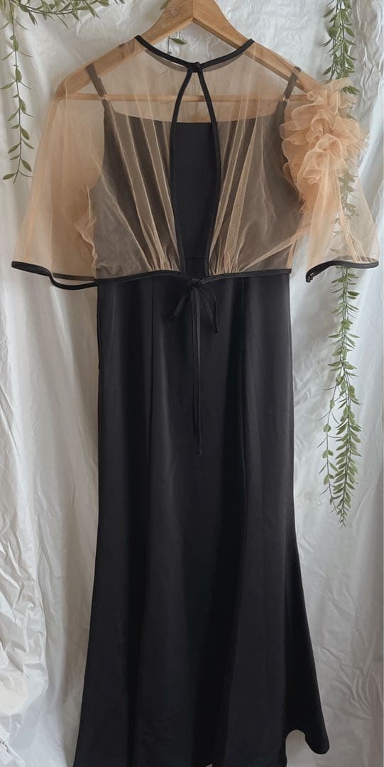 Leja ボリュームチュールパイピングフレアドレスワンピース　S