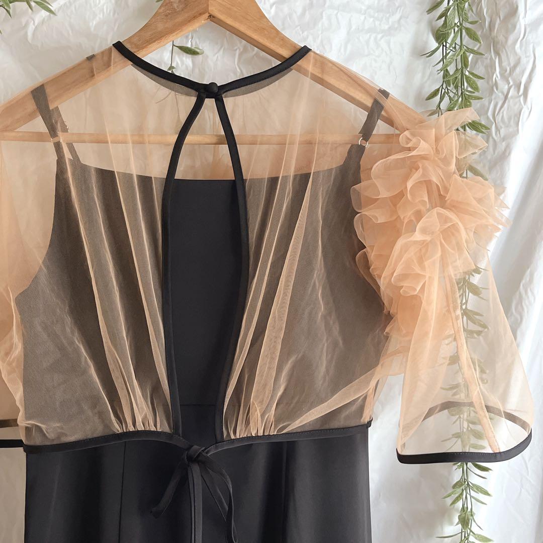 Leja ボリュームチュールパイピングフレアドレスワンピース　S