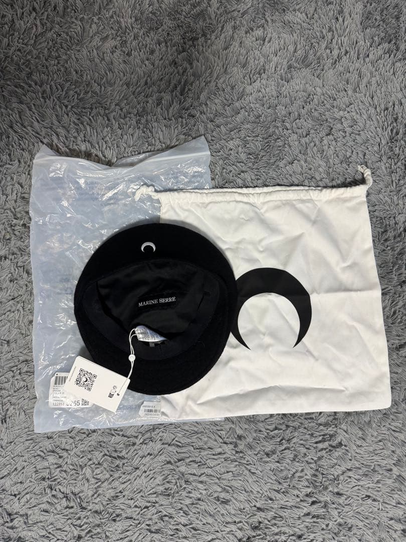 新品　マリーンセル MARINESERRE ハンチング ブラック　Sサイズ　帽子