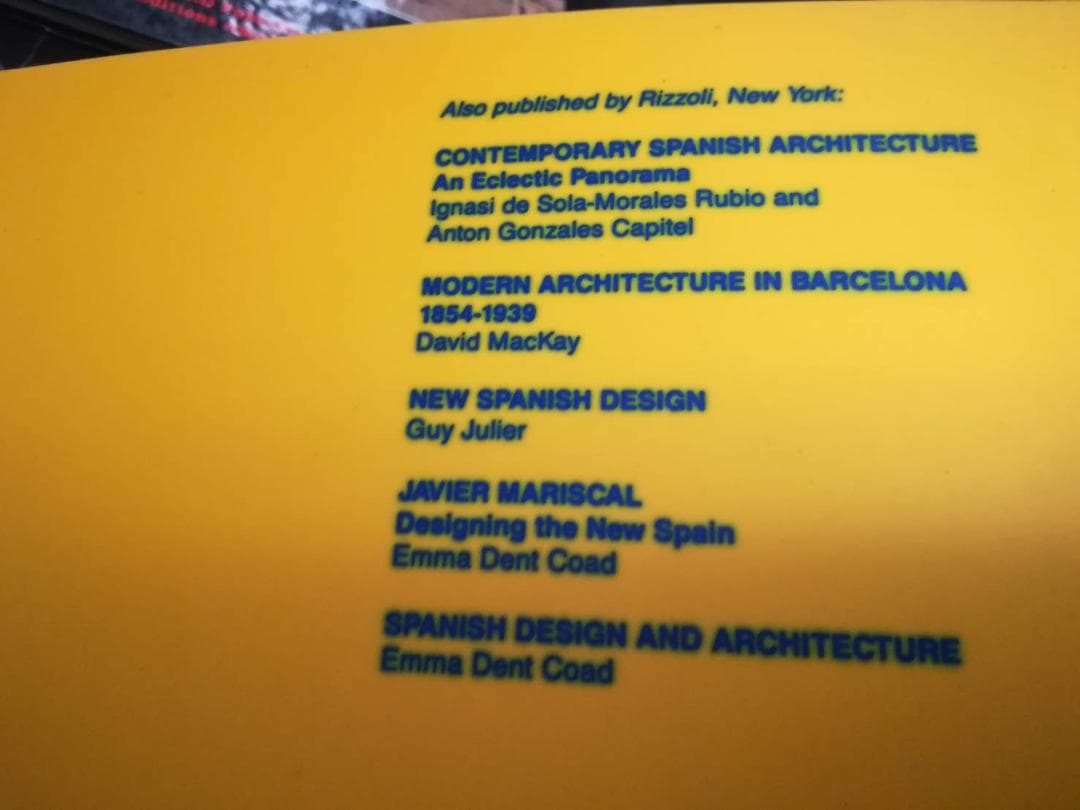 建築 バルセロナ 写真集 Barcelona　1980-