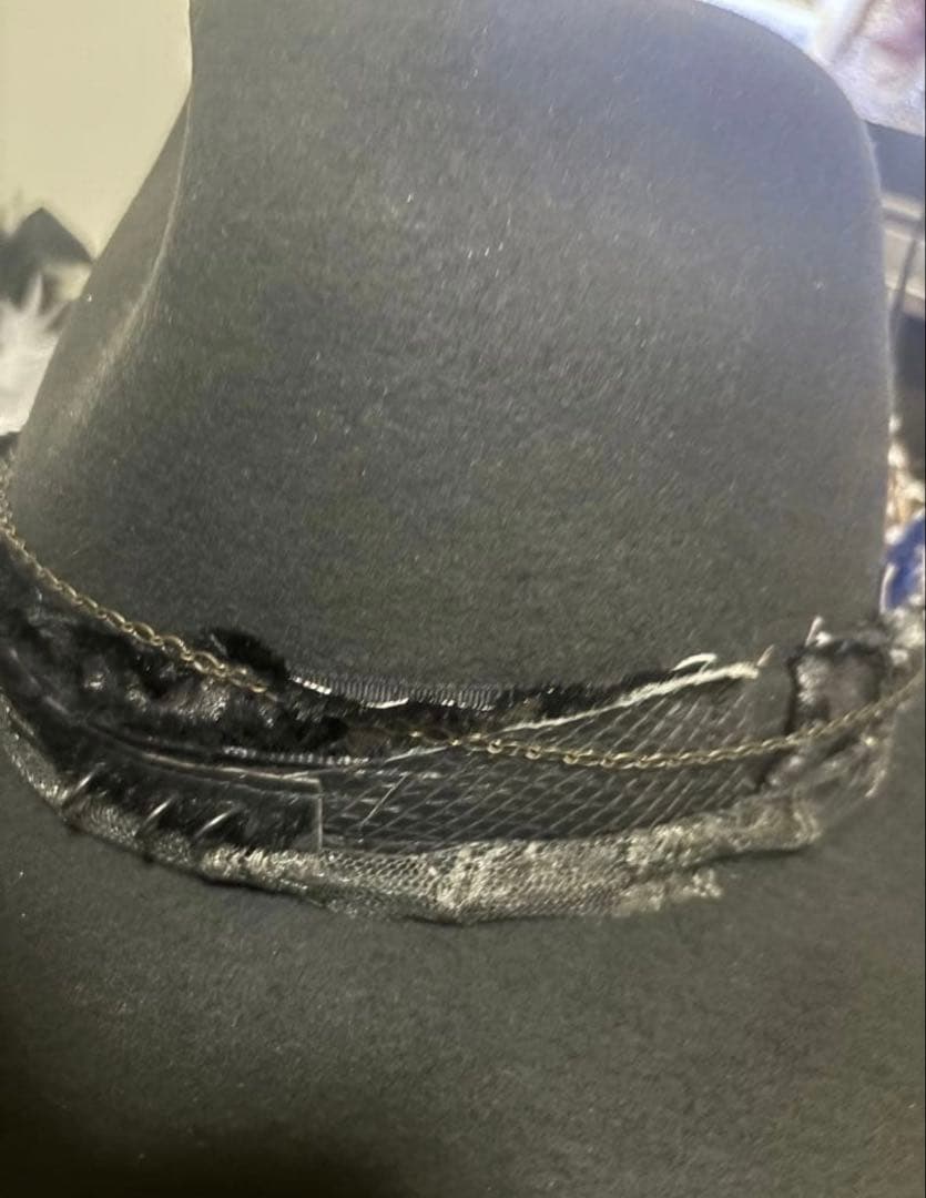 hyde着Roenスネークレザーベルトハット　ラルク　if ラルク