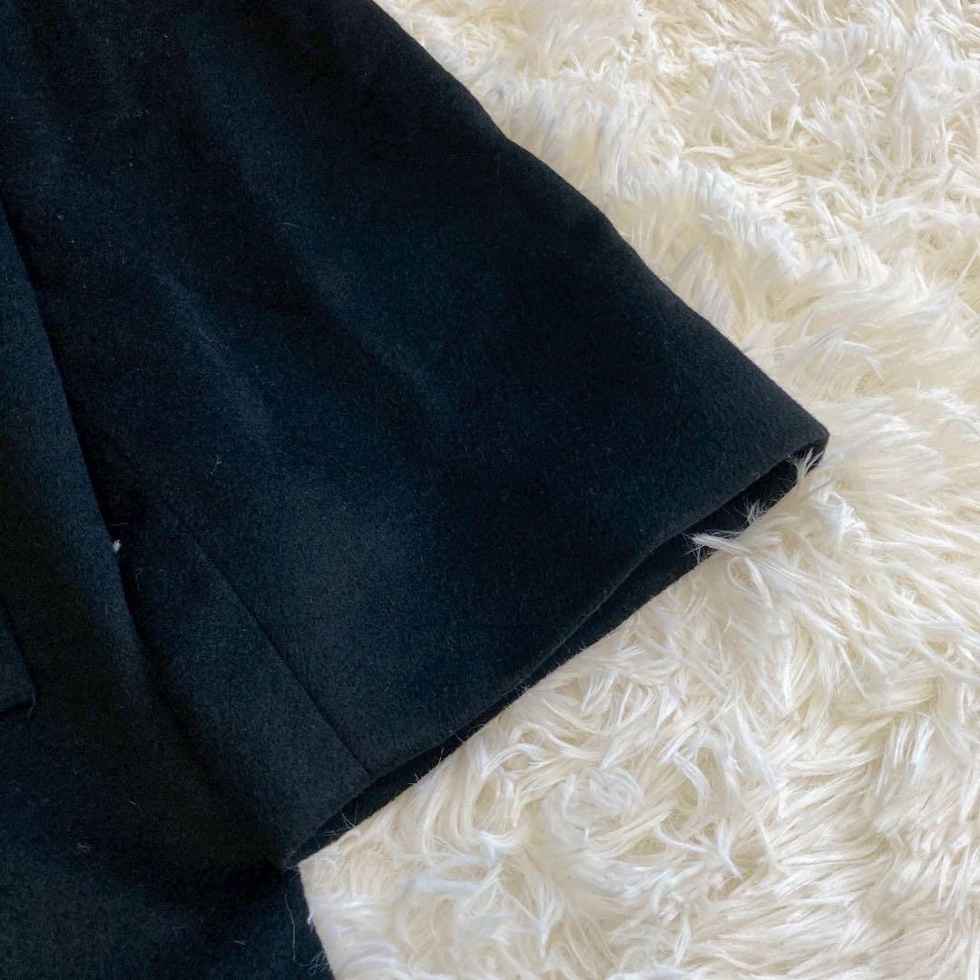 BALMAIN カシミアコート ブラック 13号 オフィス フォーマル キレイめ