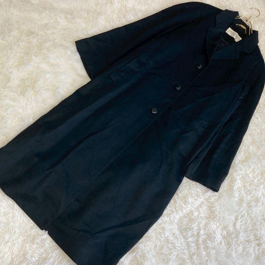 BALMAIN カシミアコート ブラック 13号 オフィス フォーマル キレイめ
