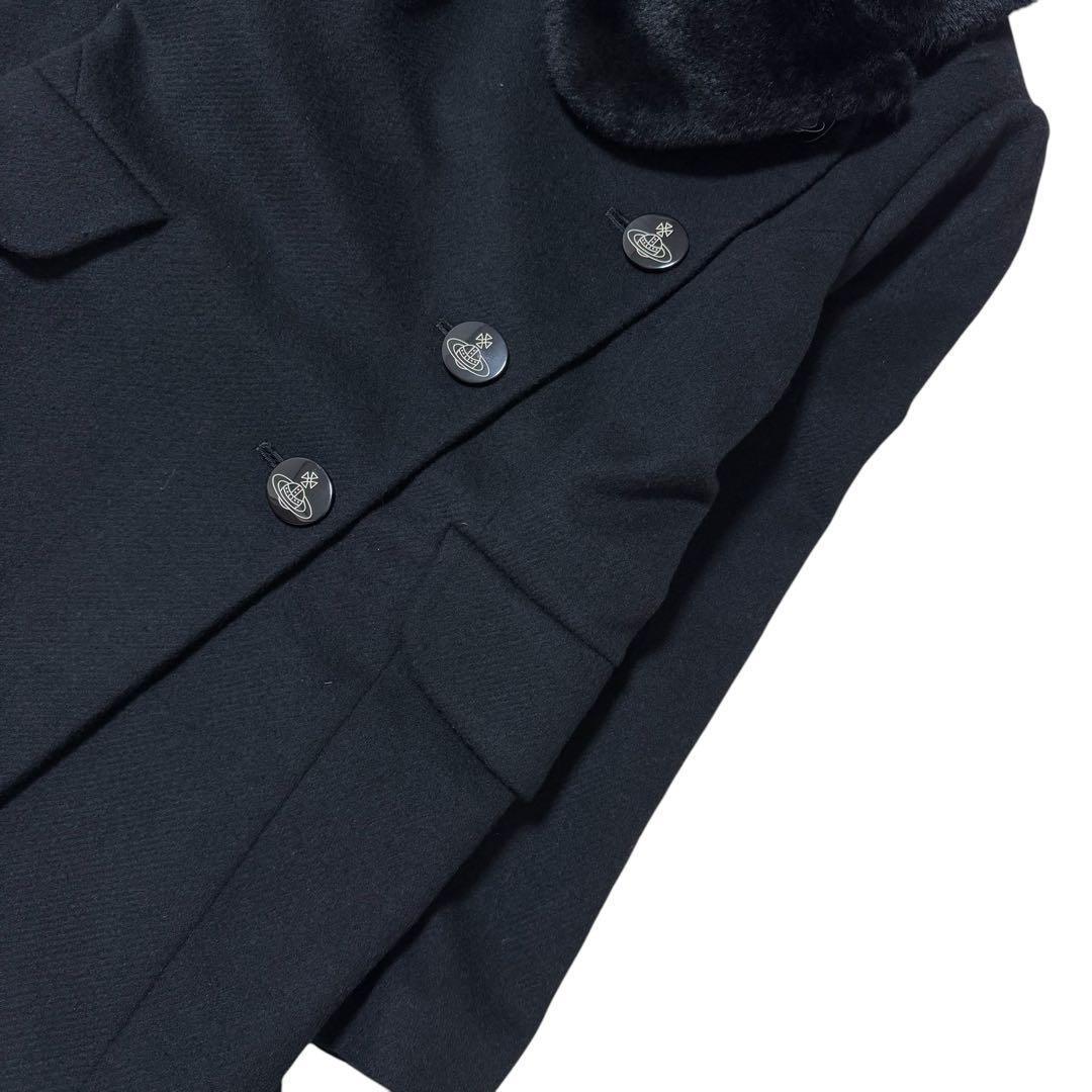 極美品✨Vivienne Westwood ファーミントカラー　変形ウールコート