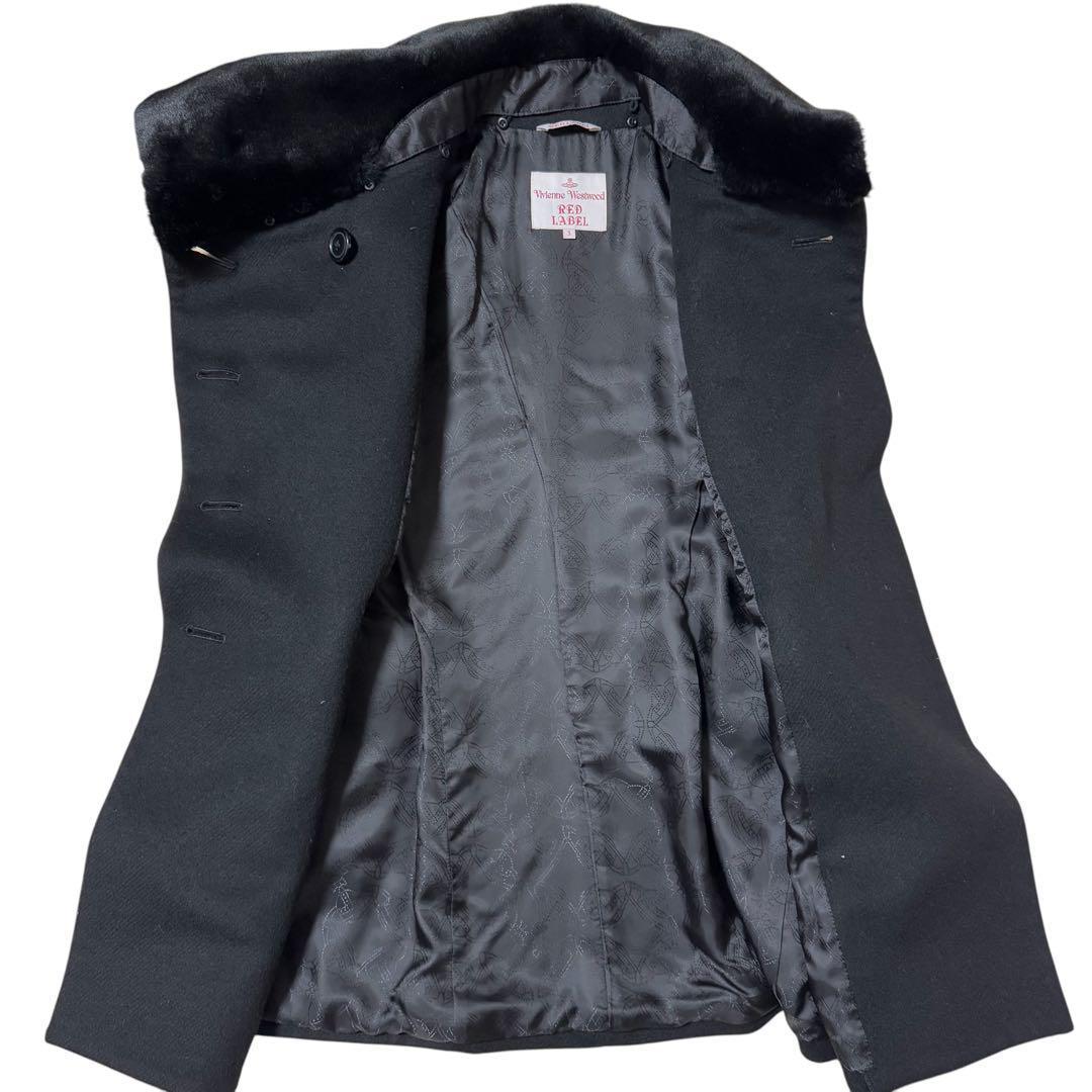 極美品✨Vivienne Westwood ファーミントカラー　変形ウールコート