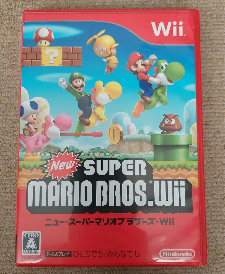 Nintendo Wii 本体 RVL-S-KJ ソフト5種セット