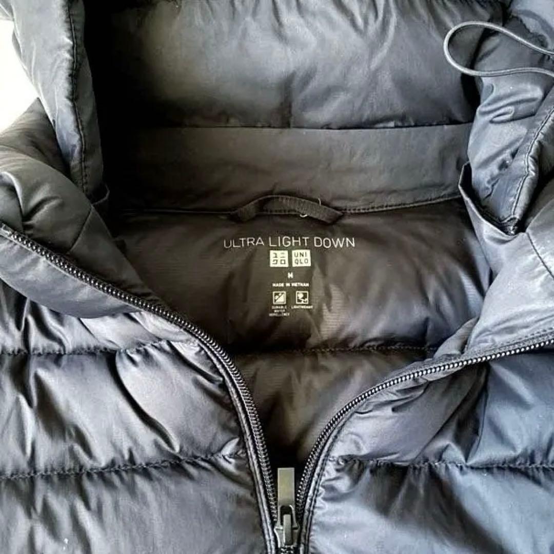 極美品★ユニクロ ウルトラライトダウンコート レディース Mサイズ ブラック