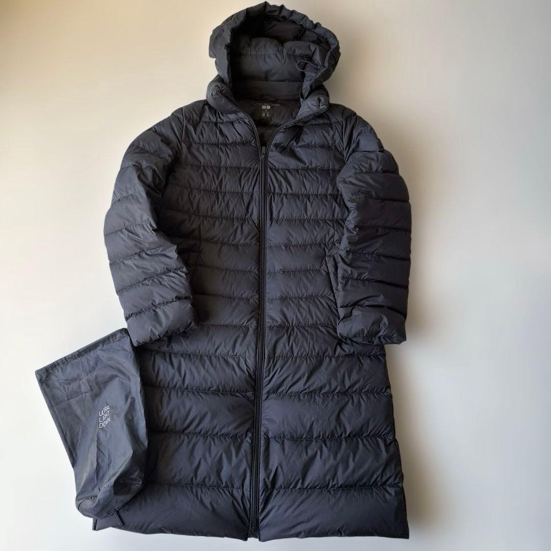 極美品★ユニクロ ウルトラライトダウンコート レディース Mサイズ ブラック