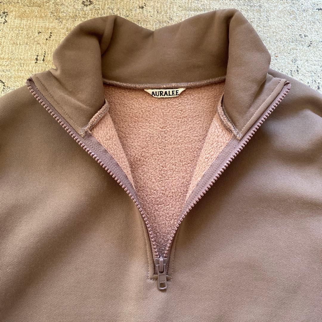 AURALEE オーラリー ハーフジッププルオーバー 1