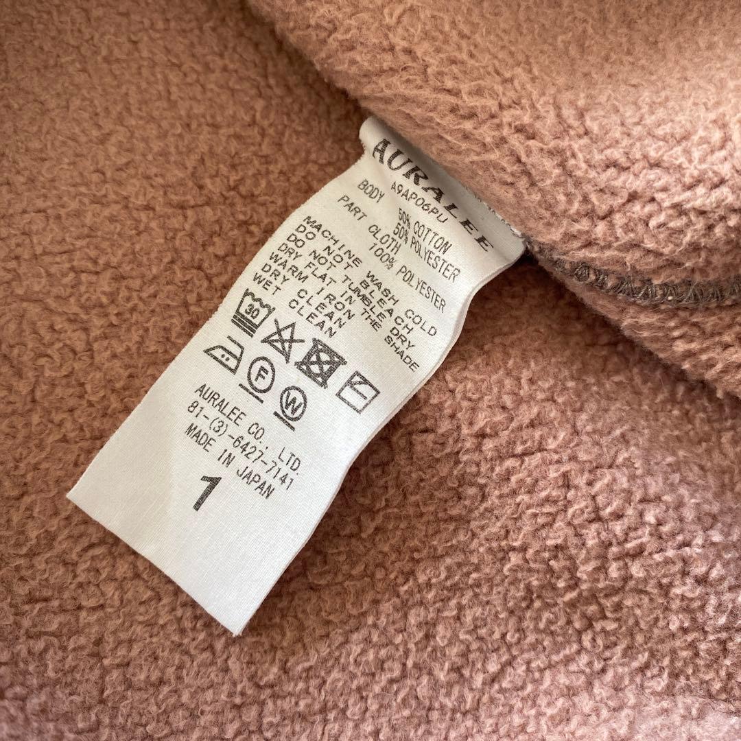 AURALEE オーラリー ハーフジッププルオーバー 1