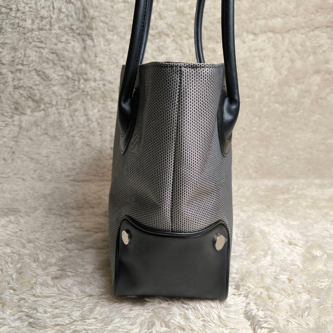 【極美品】濱野皮革工藝 皇室御用達 トートバッグ 肩掛け A4可 グレー