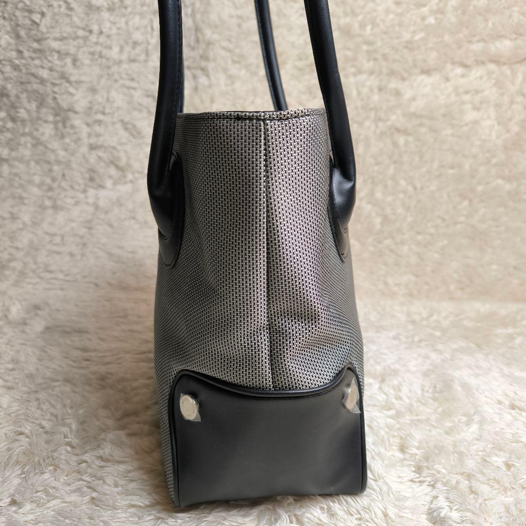 【極美品】濱野皮革工藝 皇室御用達 トートバッグ 肩掛け A4可 グレー