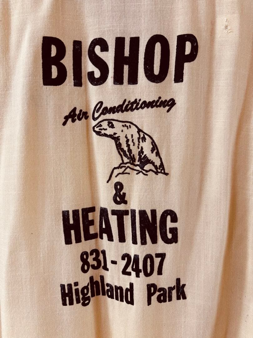 50s-60s King Louie ボーリングシャツ フロッキープリント