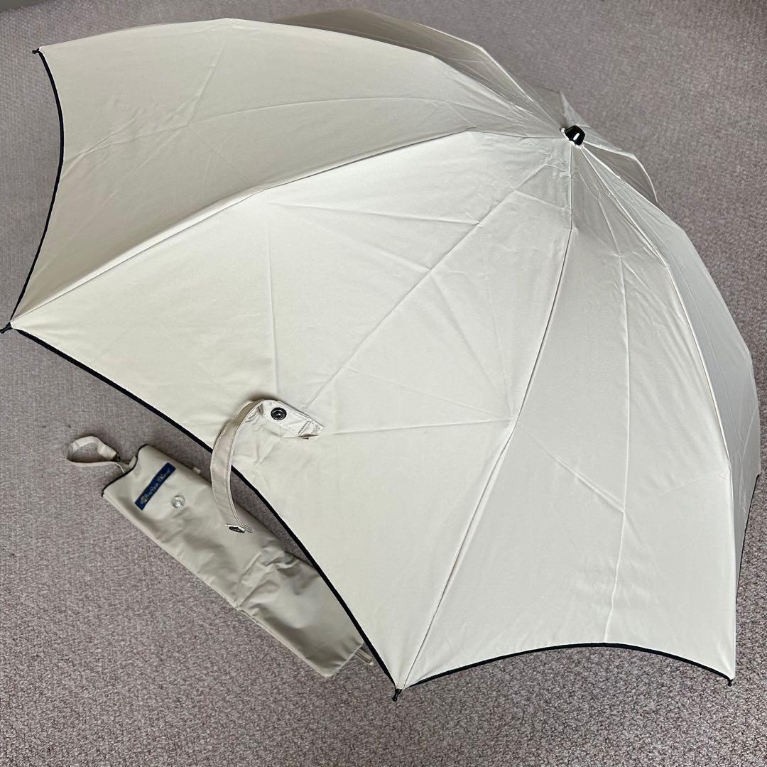 【新品未使用】芦屋ロサブラン 日傘 折りたたみ 3段 シャンパンベージュ