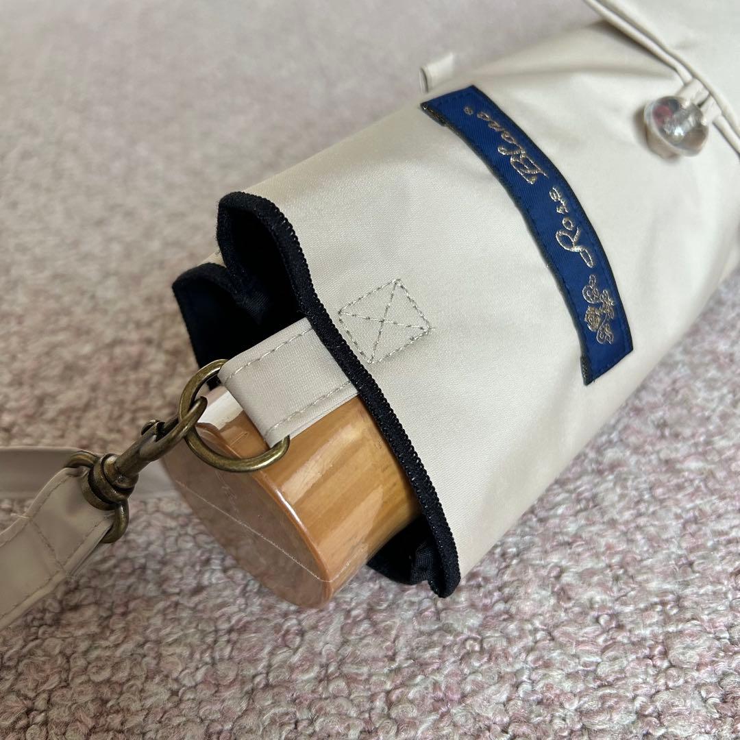 【新品未使用】芦屋ロサブラン 日傘 折りたたみ 3段 シャンパンベージュ