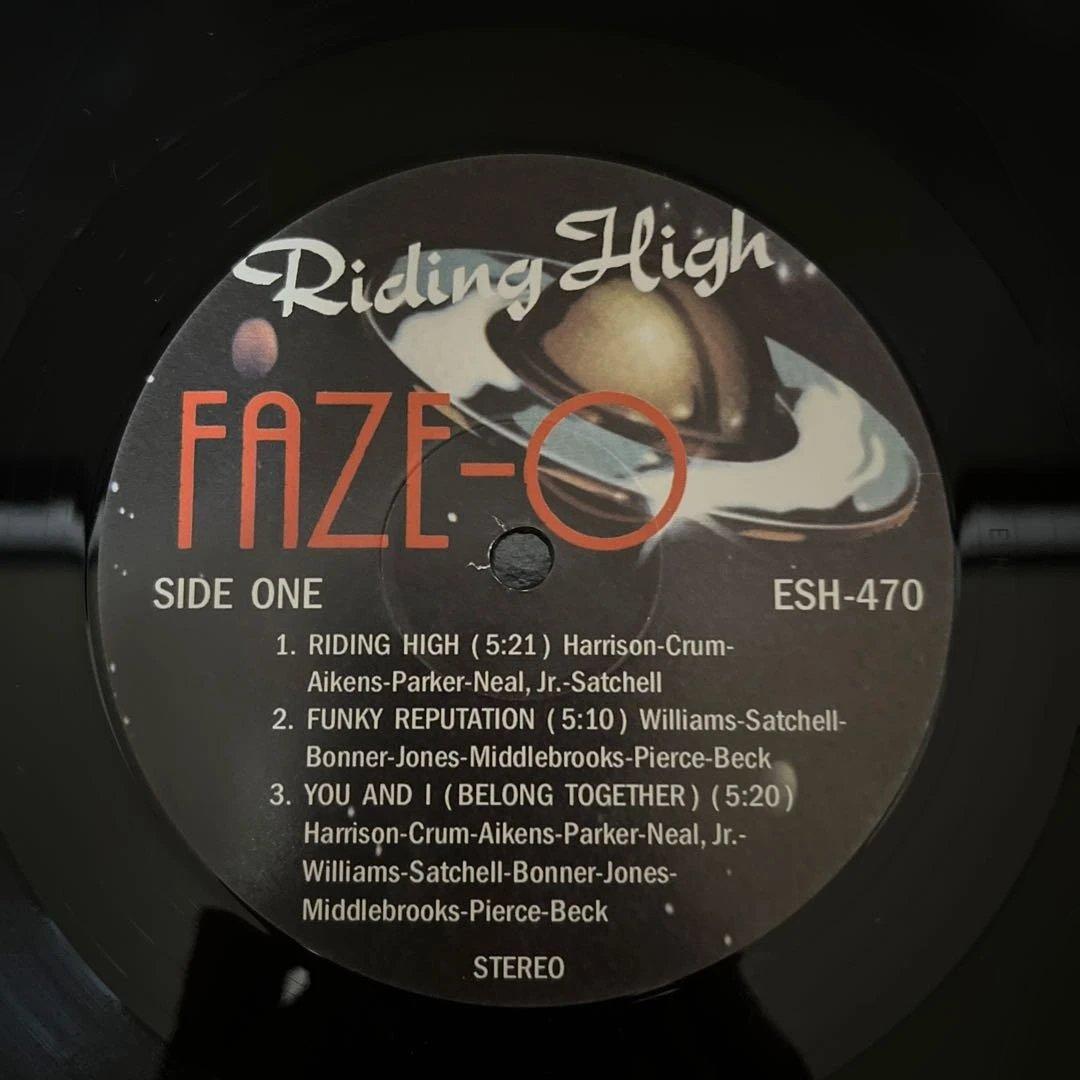 FAZE-O Riding High ESH-470 LP レコード