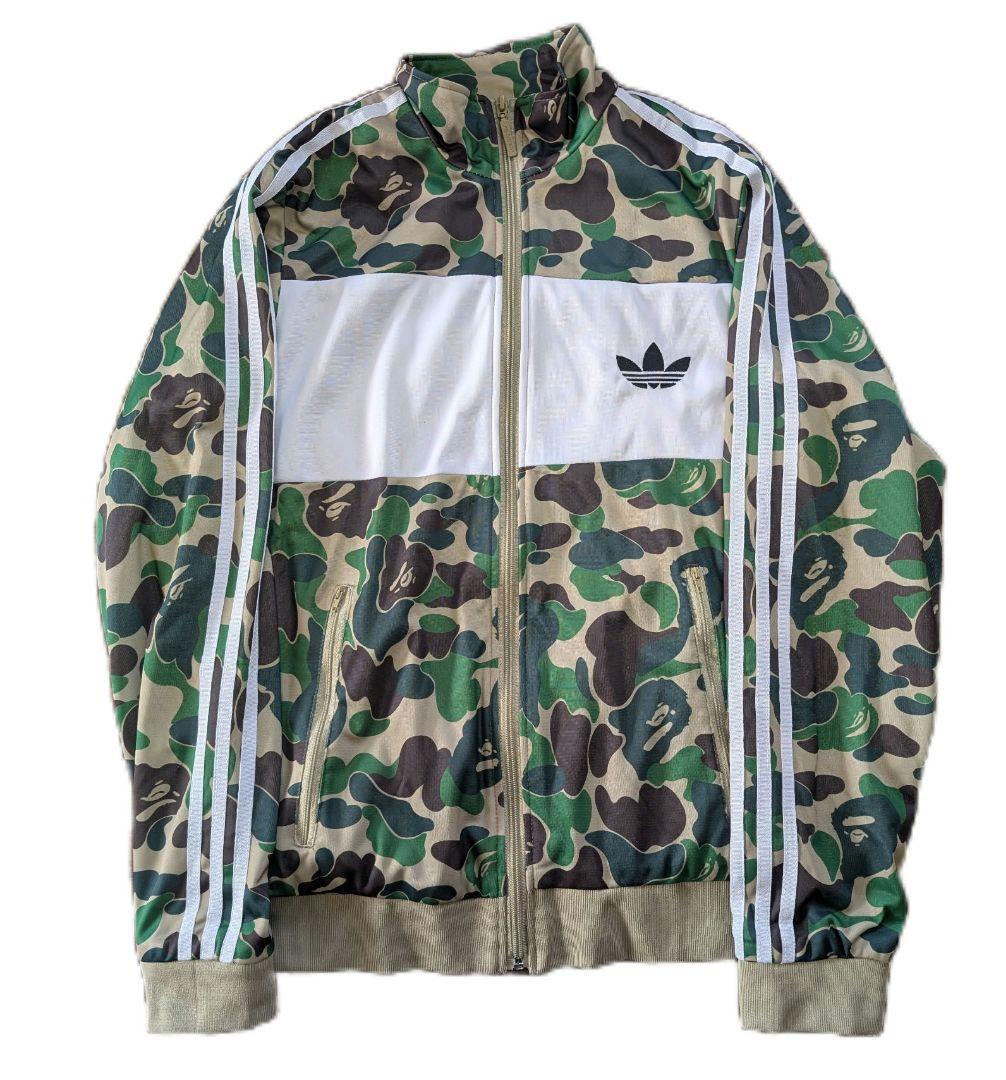 A BATHING APE × adidas カモ柄 トラックジャケット