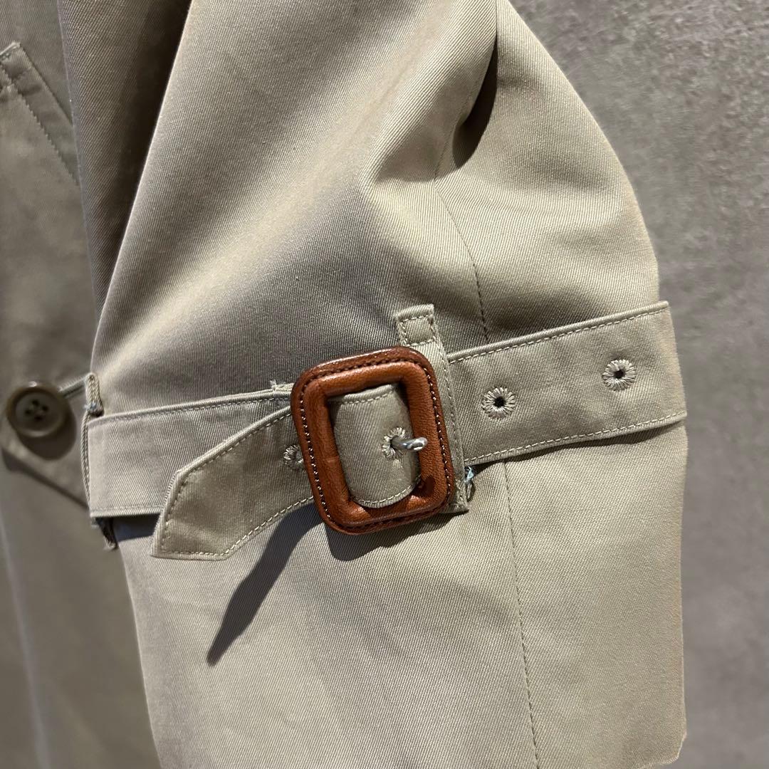 【希少/玉虫色】バーバリー プローサム トレンチコート 綿100% 白タグ