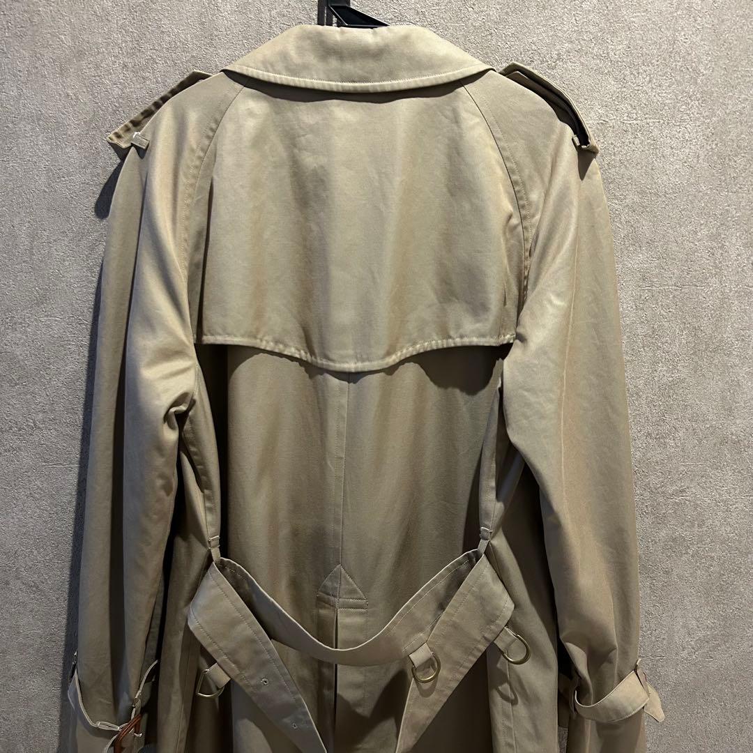 【希少/玉虫色】バーバリー プローサム トレンチコート 綿100% 白タグ