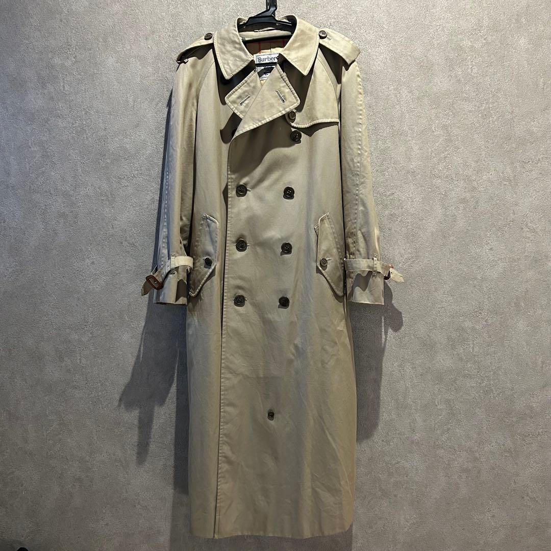 【希少/玉虫色】バーバリー プローサム トレンチコート 綿100% 白タグ