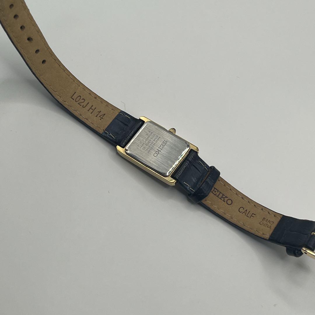 希少✨SEIKO セイコー クォーツ ソーラー ブラック 革ベルト