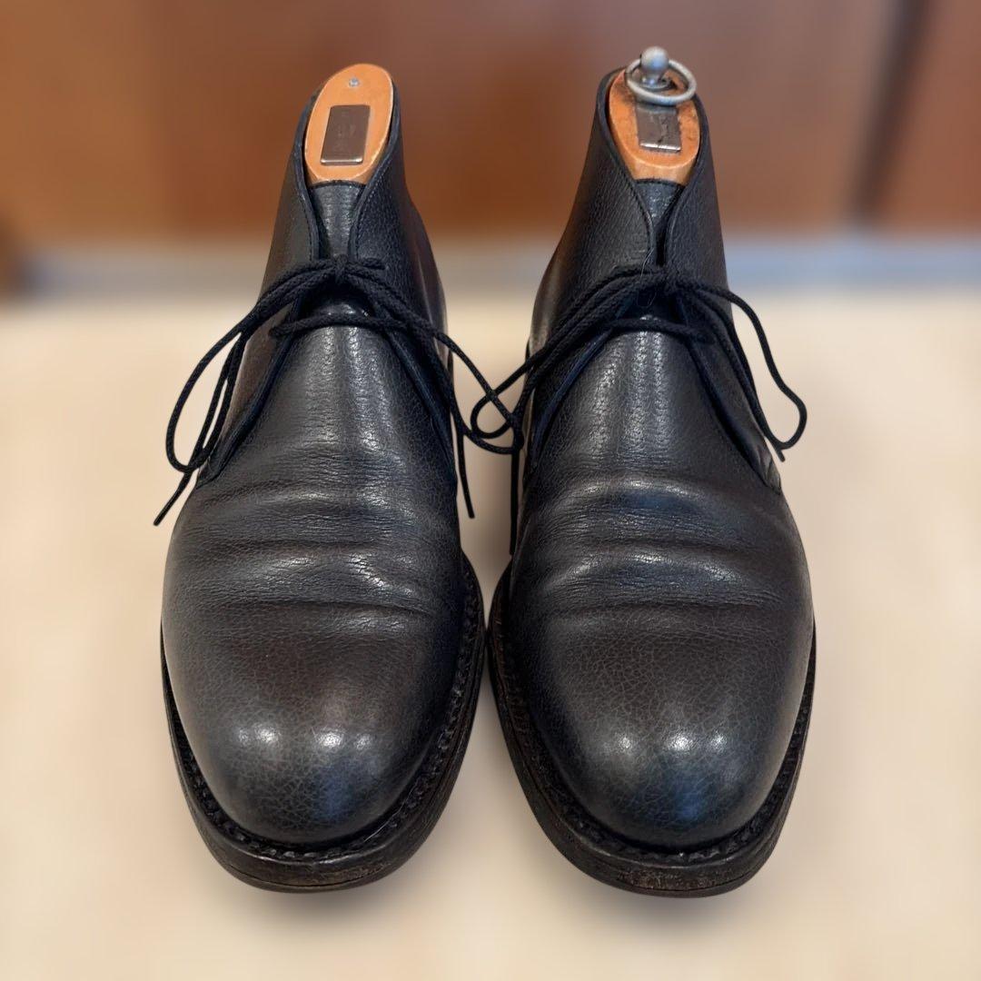 JM WESTON ブルー　チャッカーブーツ　6D