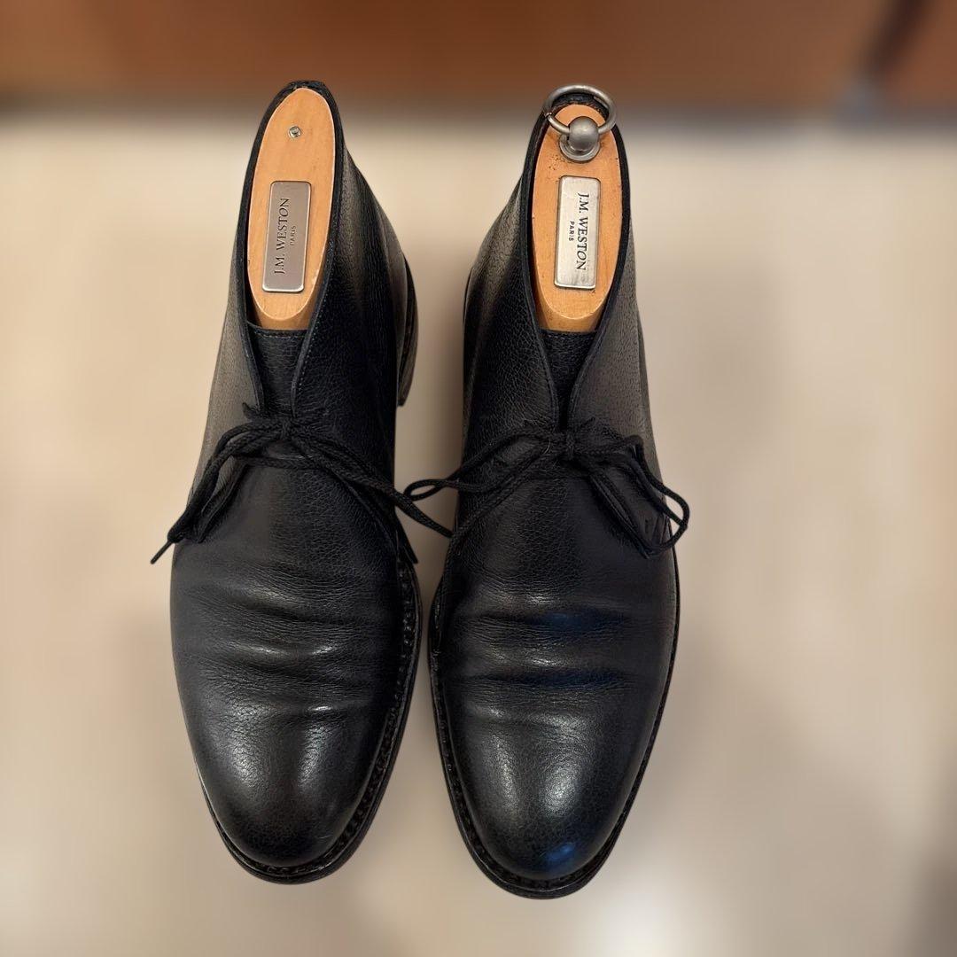 JM WESTON ブルー　チャッカーブーツ　6D