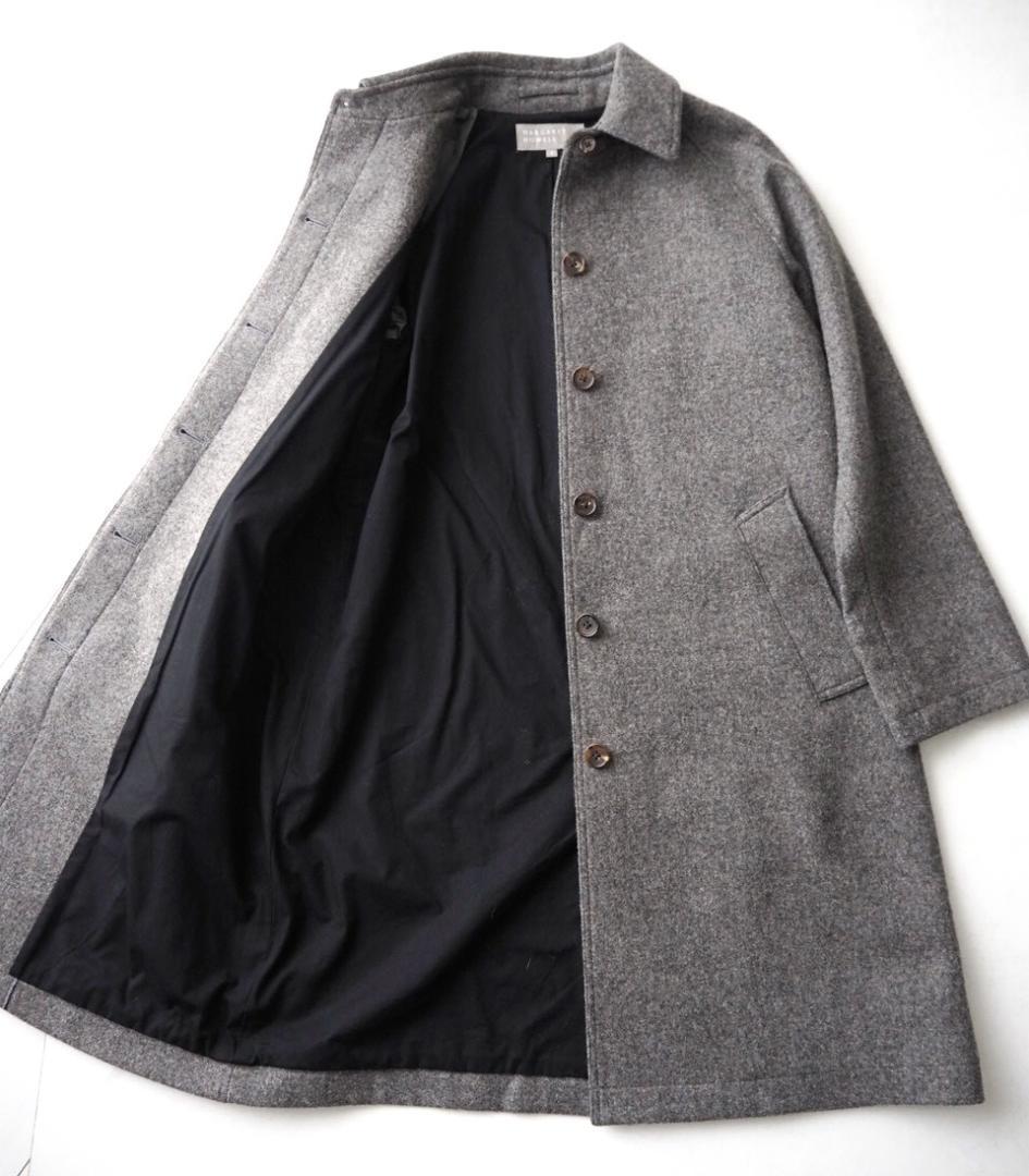 ルポ様マーガレットハウエル ウール100% ステンカラー ロングコート 2