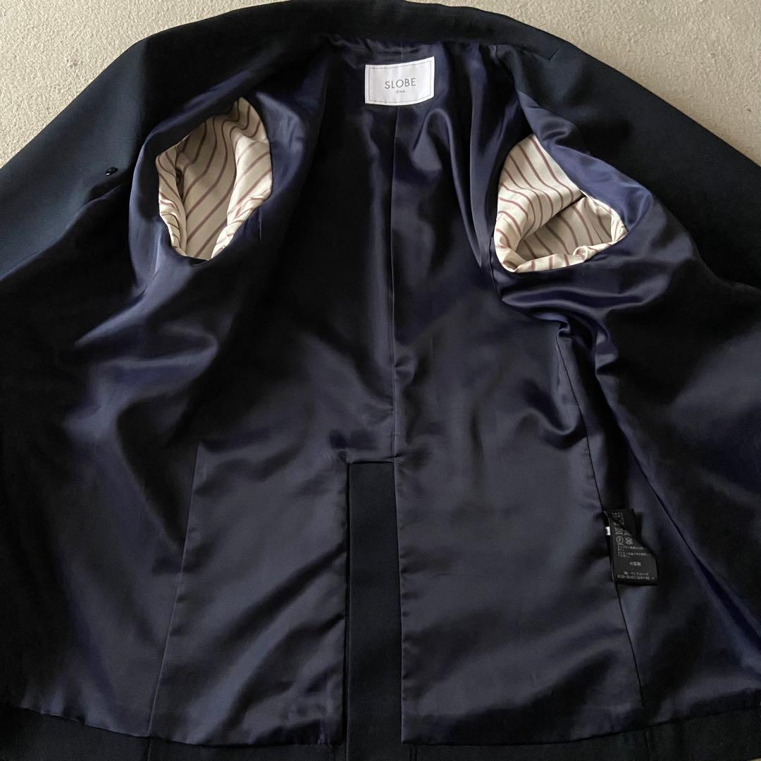 【極美品】スローブイエナ 金ボタン ダブルブレスト ジャケット 紺 テーラード