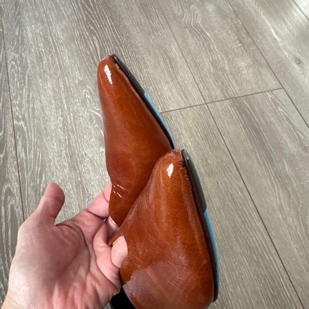 美品　MANA 37 ふかふかバブーシュ　23.5 ブラウン　ブラック