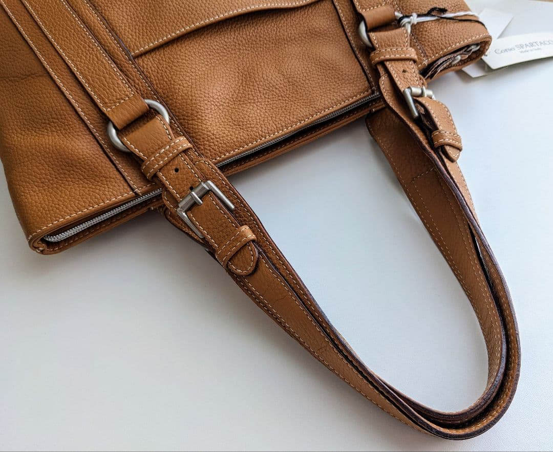 伊製 Corso SPARTACO Italy イタリアンレザービジネスバッグ