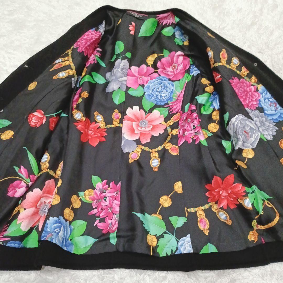 【極美品】LEONARD レオナール カシミヤ100 裏地総柄 ジャケット L