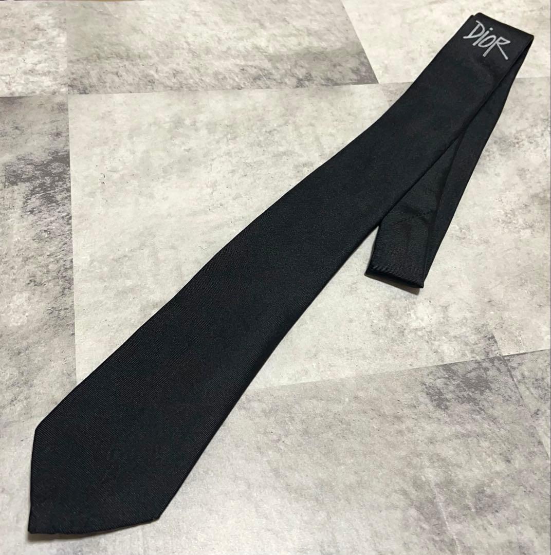 Dior ネクタイ SHAWN STUSSYコラボ ソリッド ナロータイ